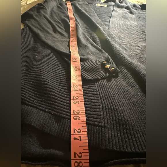 Madison‎ Navy Ribbed Cardigan - Picture 4 of 8